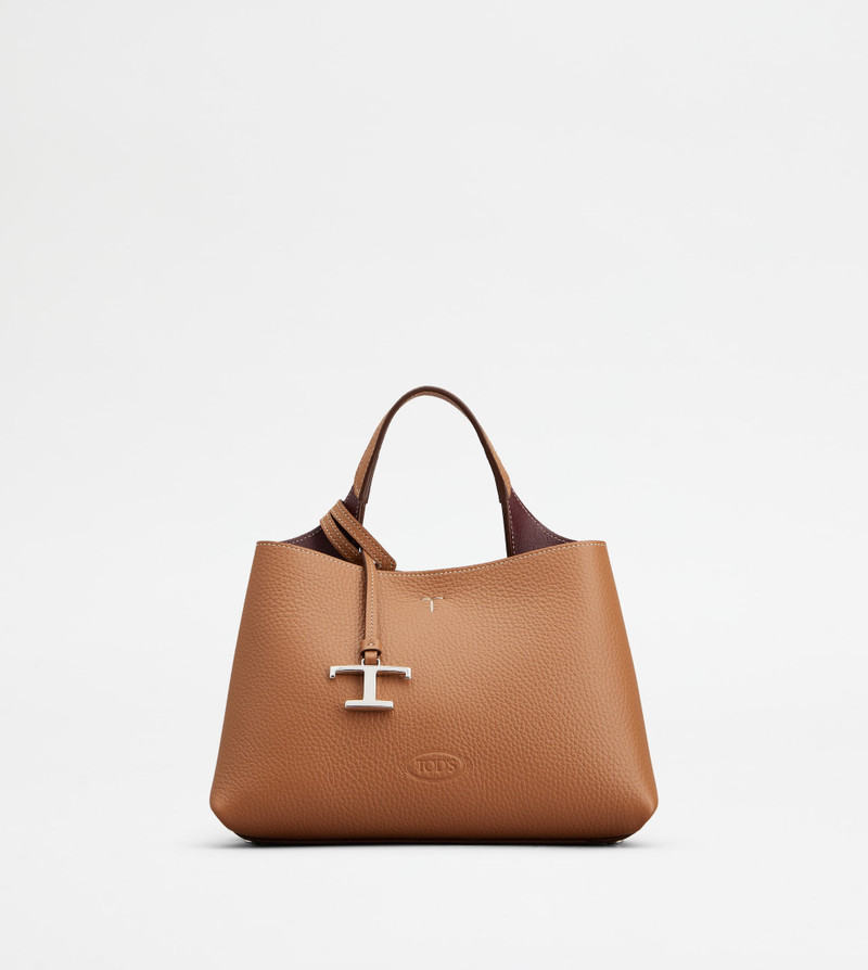 BAG IN LEATHER MICRO - BROWN 1
