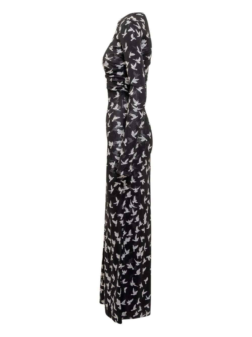 graphic-print midi dress - 3
