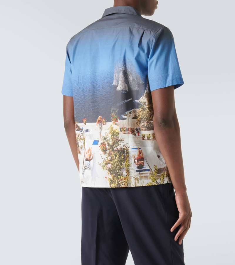Hibbert printed cotton bowling shirt 4