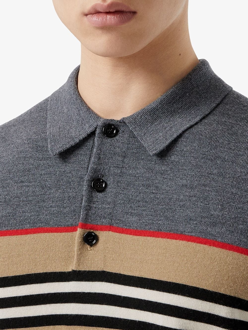 Icon stripe polo shirt - 5