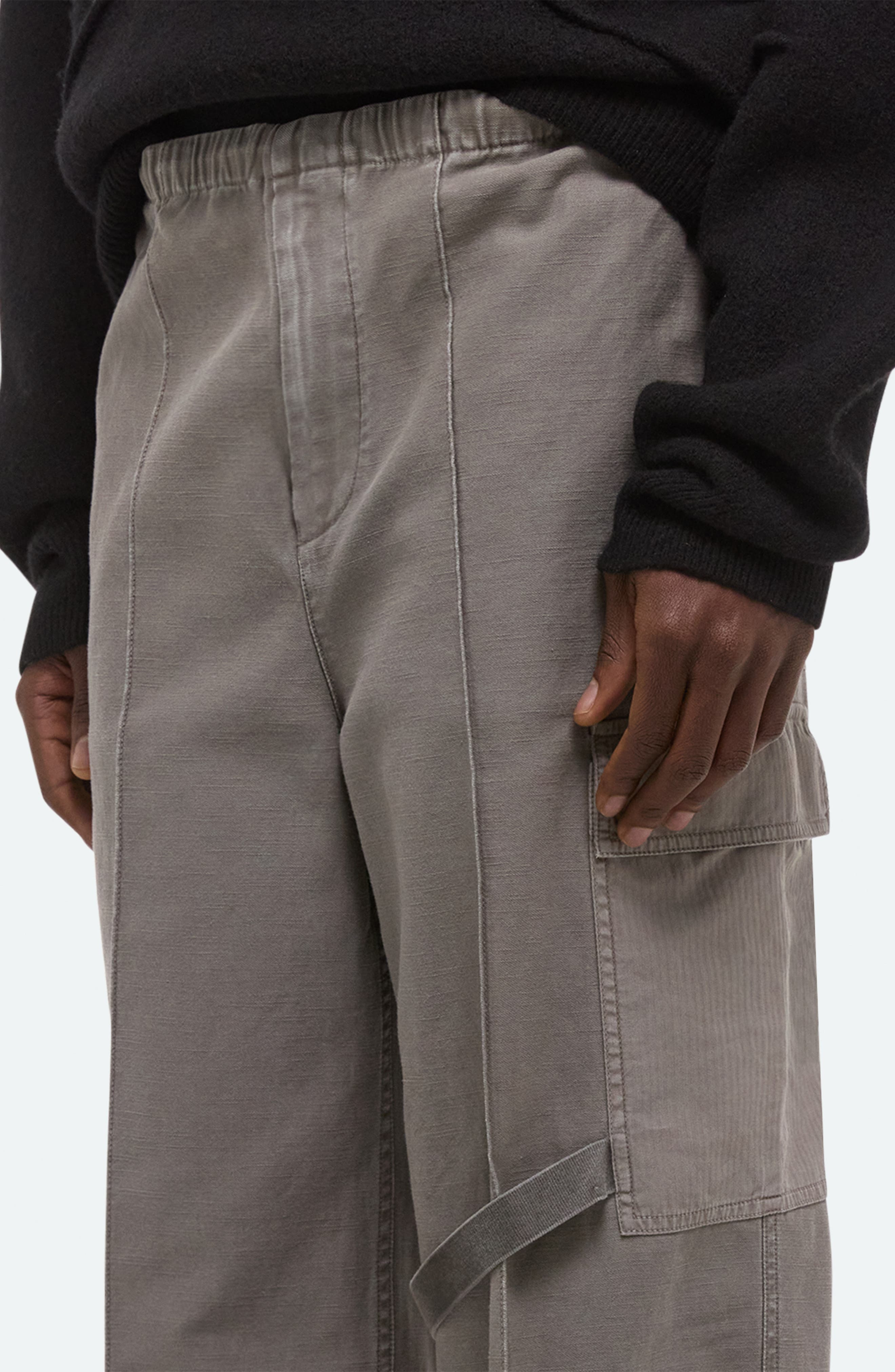 Helmut Lang Relaxed Cargo Pants in Stone at Nordstrom - 4