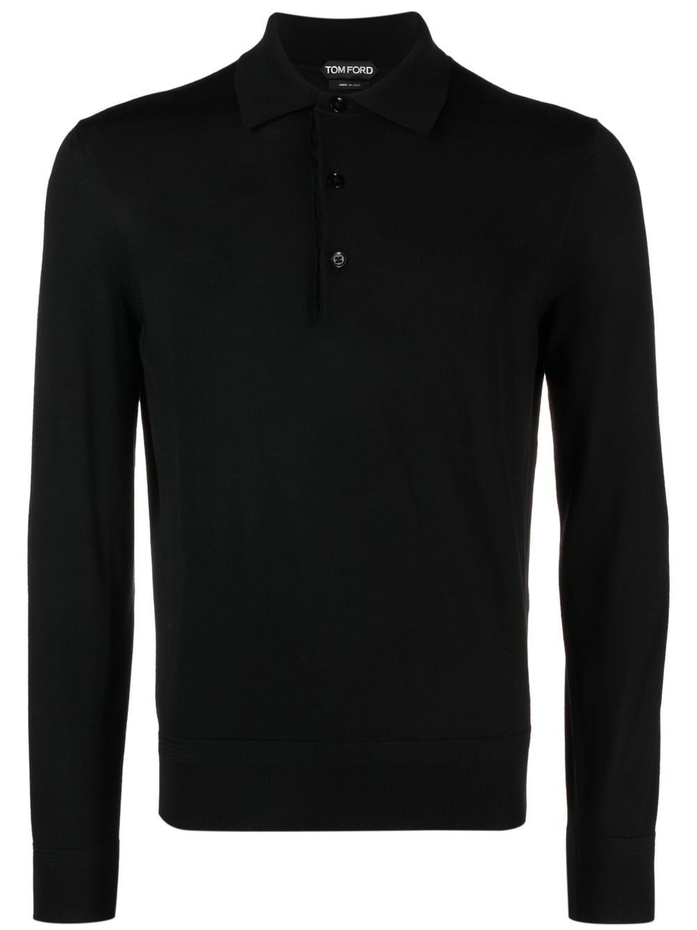 long-sleeve polo shirt - 1