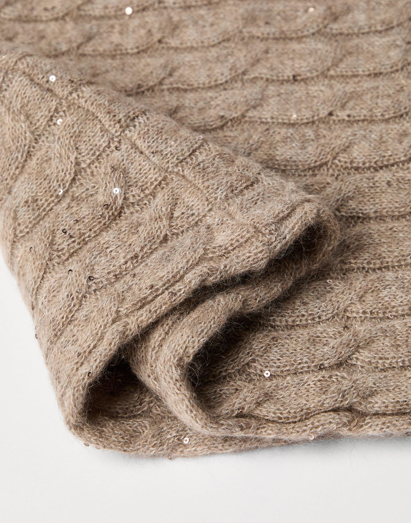 Brunello Cucinelli Dazzling mohair knit snood outlook