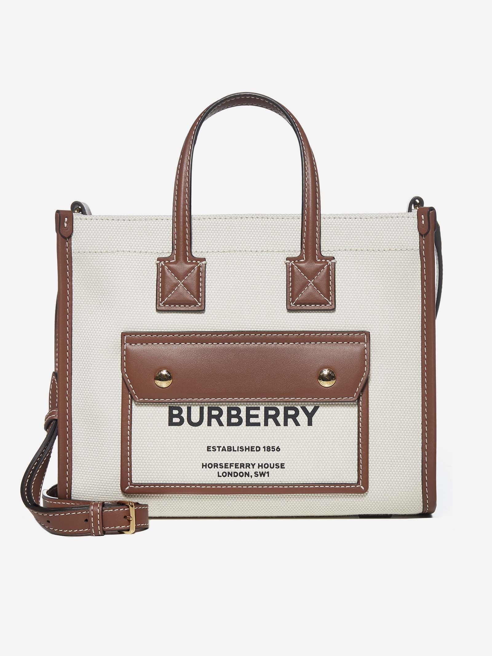 small burberry tote bag