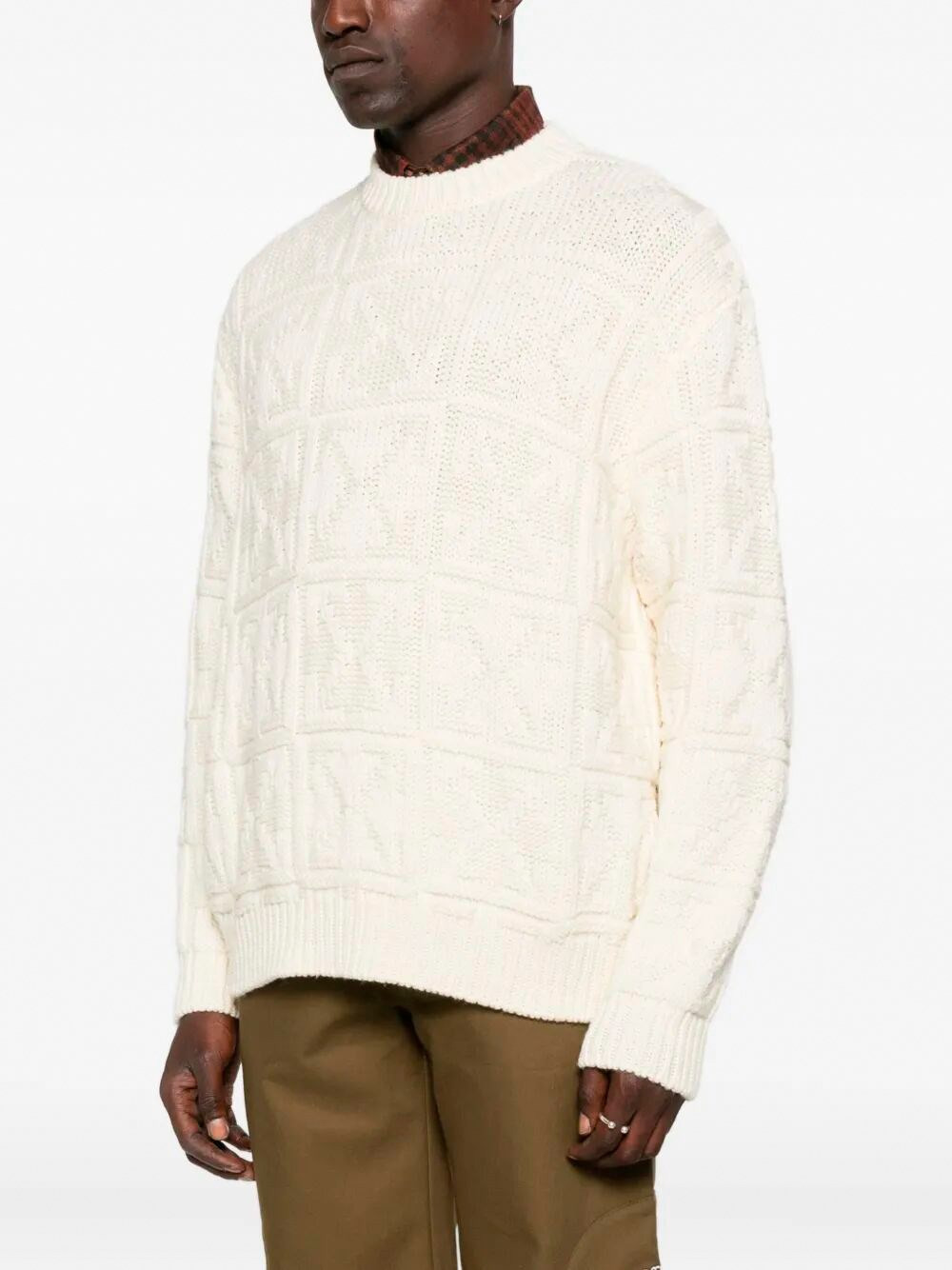 `Arrow Ao` 3D Stitch Knit Crew-Neck Sweater - 5