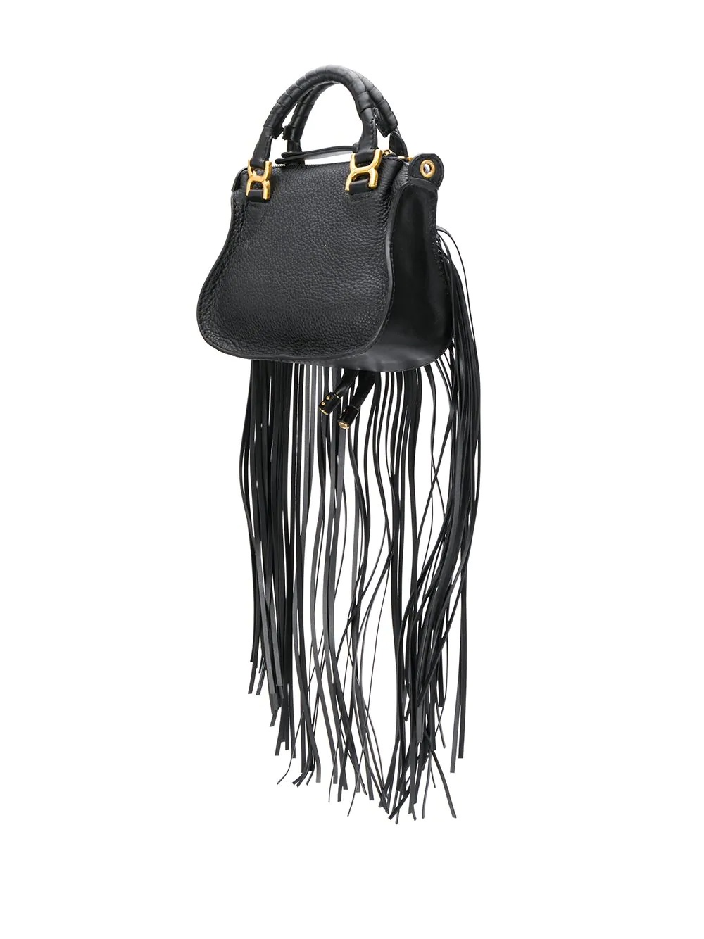 mini Marcie fringed handbag - 3