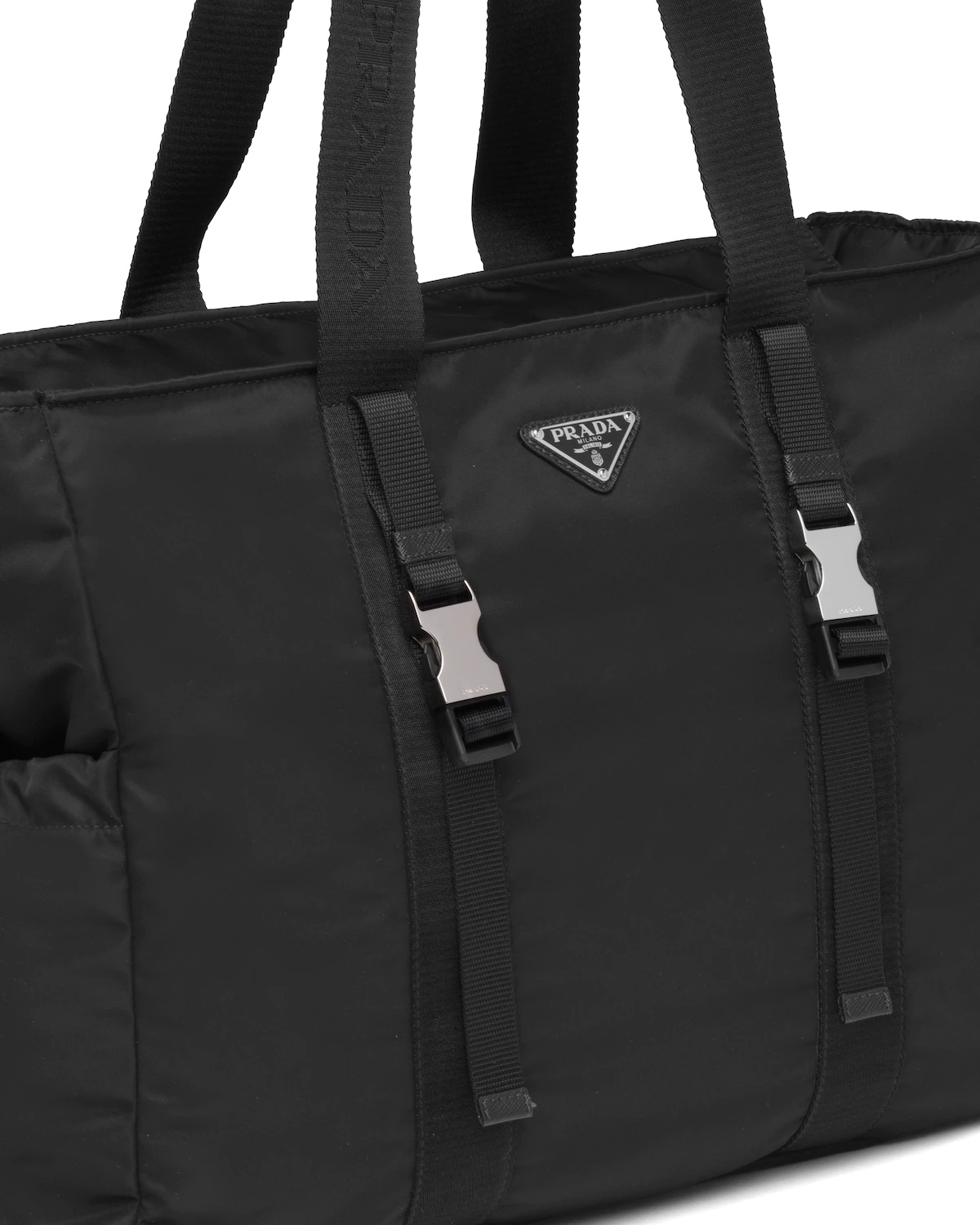 Re-Nylon and Saffiano leather tote - 2