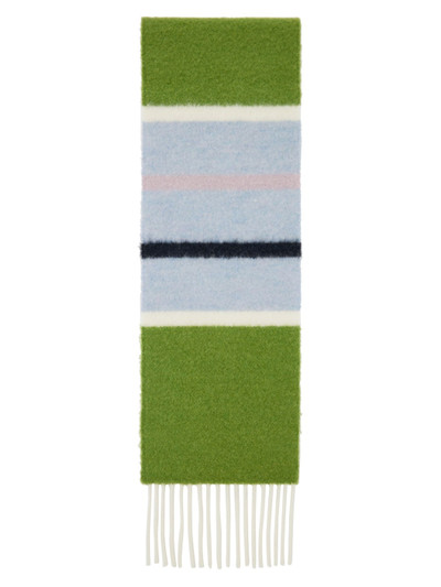 Marni Green Striped Scarf outlook