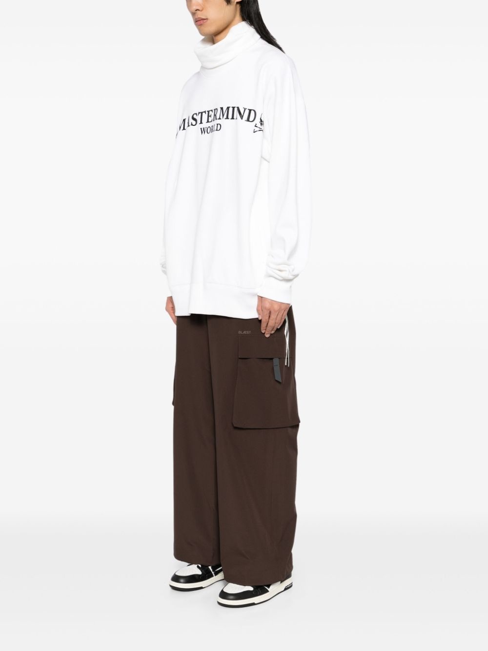 logo-print hoodie - 3