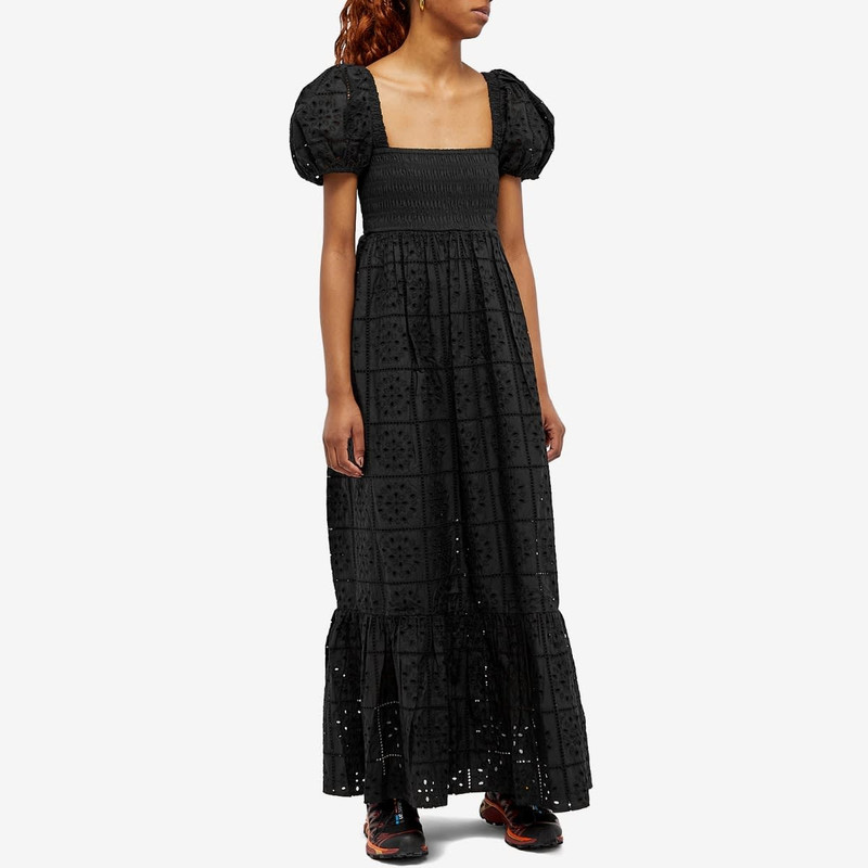 GANNI GANNI Broderie Anglaise Maxi Dress outlook