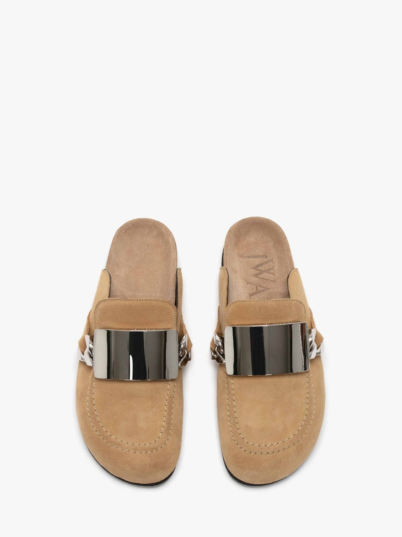 GOURMET CHAIN LOAFER MULES 4