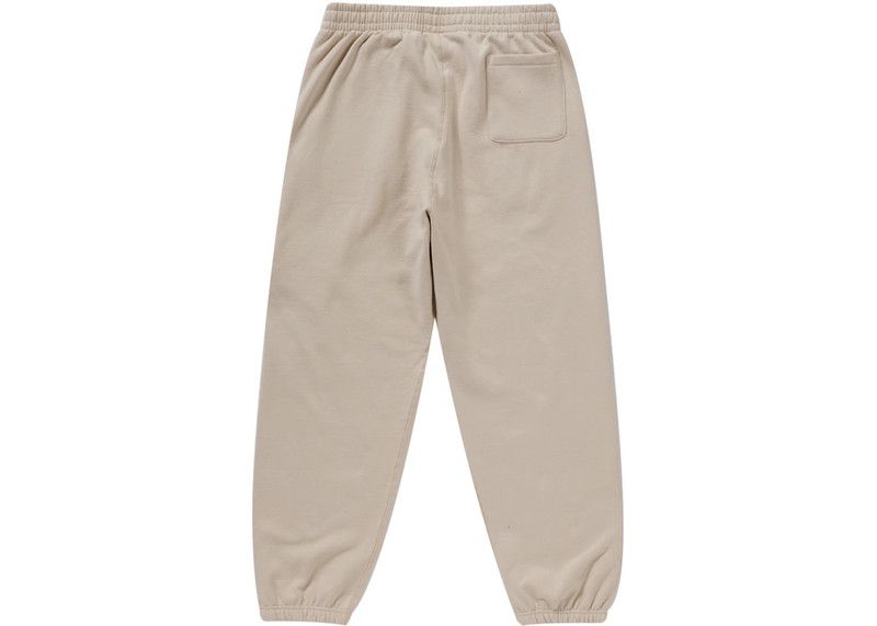 Supreme Supreme Embroidered Script Sweatpant Stone outlook