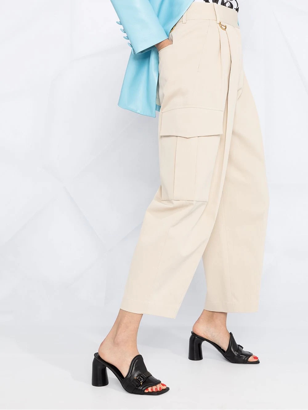 cargo-style straight-leg trousers - 5