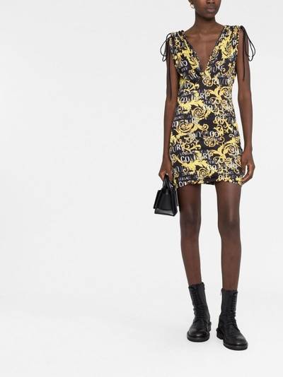 VERSACE JEANS COUTURE logo-print minidress outlook