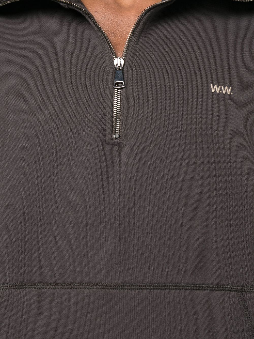 long-sleeve cotton sweatshirt - 5