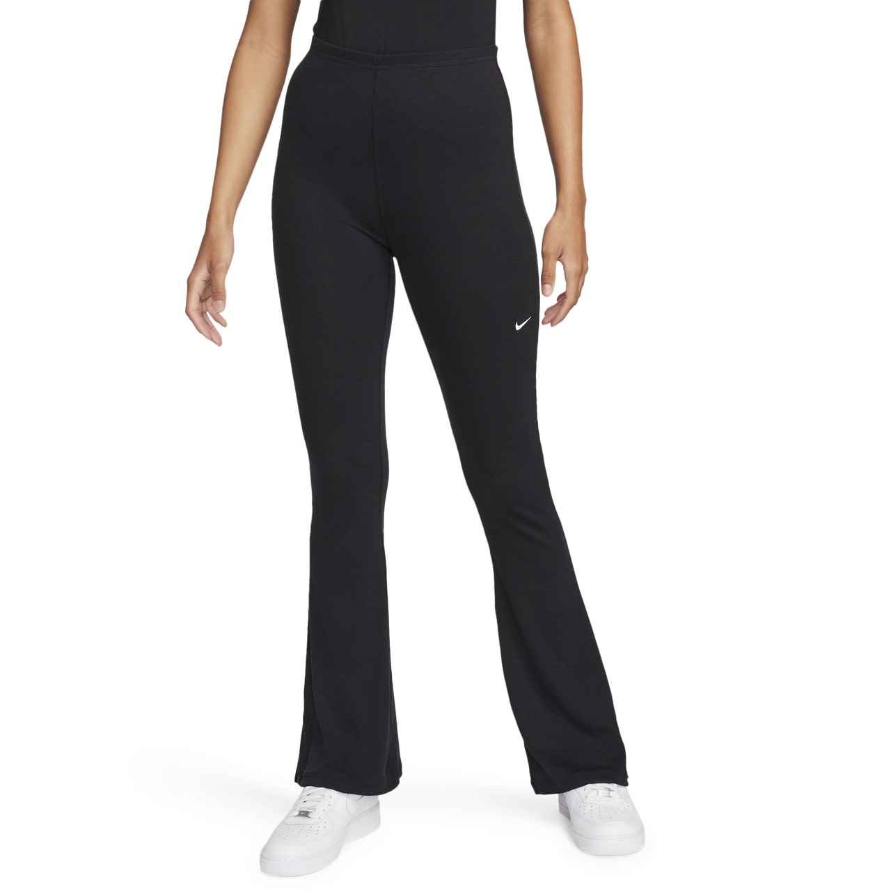 Nike Womens Nike NSW Chill Knit Mediun Rib Flare Pant - 1