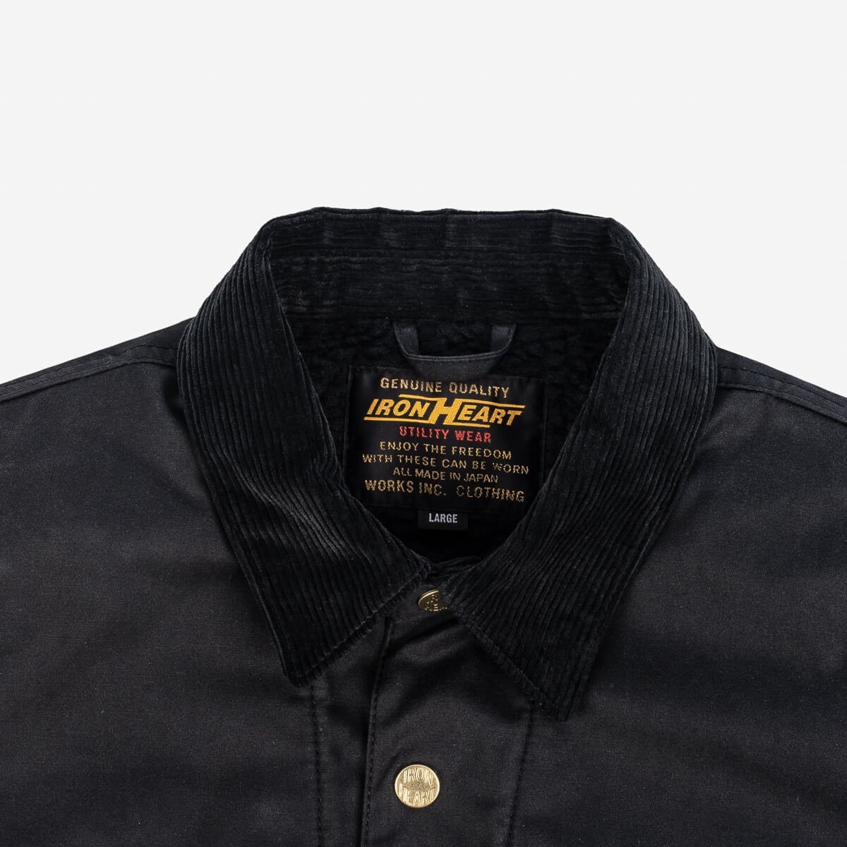 7oz Oiled Cotton Chore Jacket - Black - 8