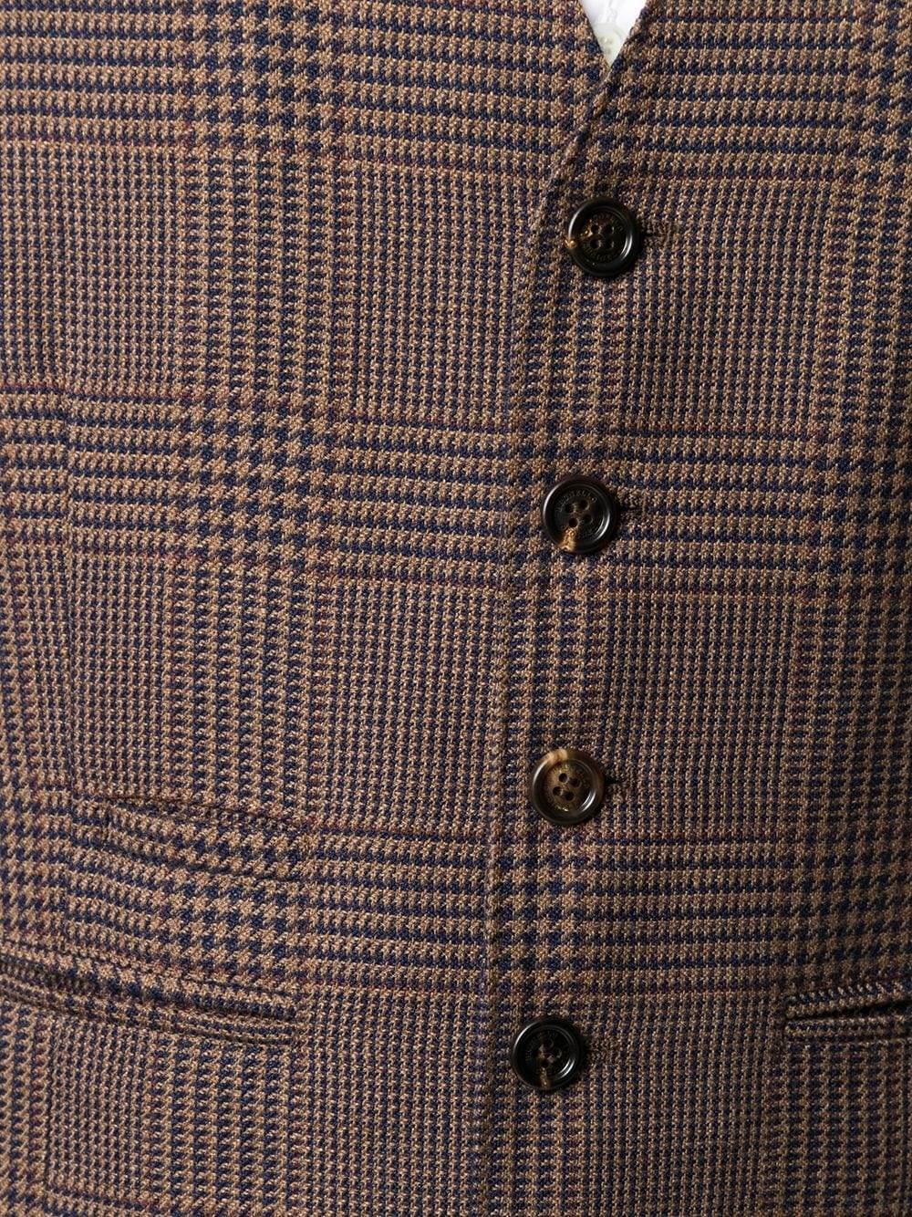 checked tailored waistcoat  - 5