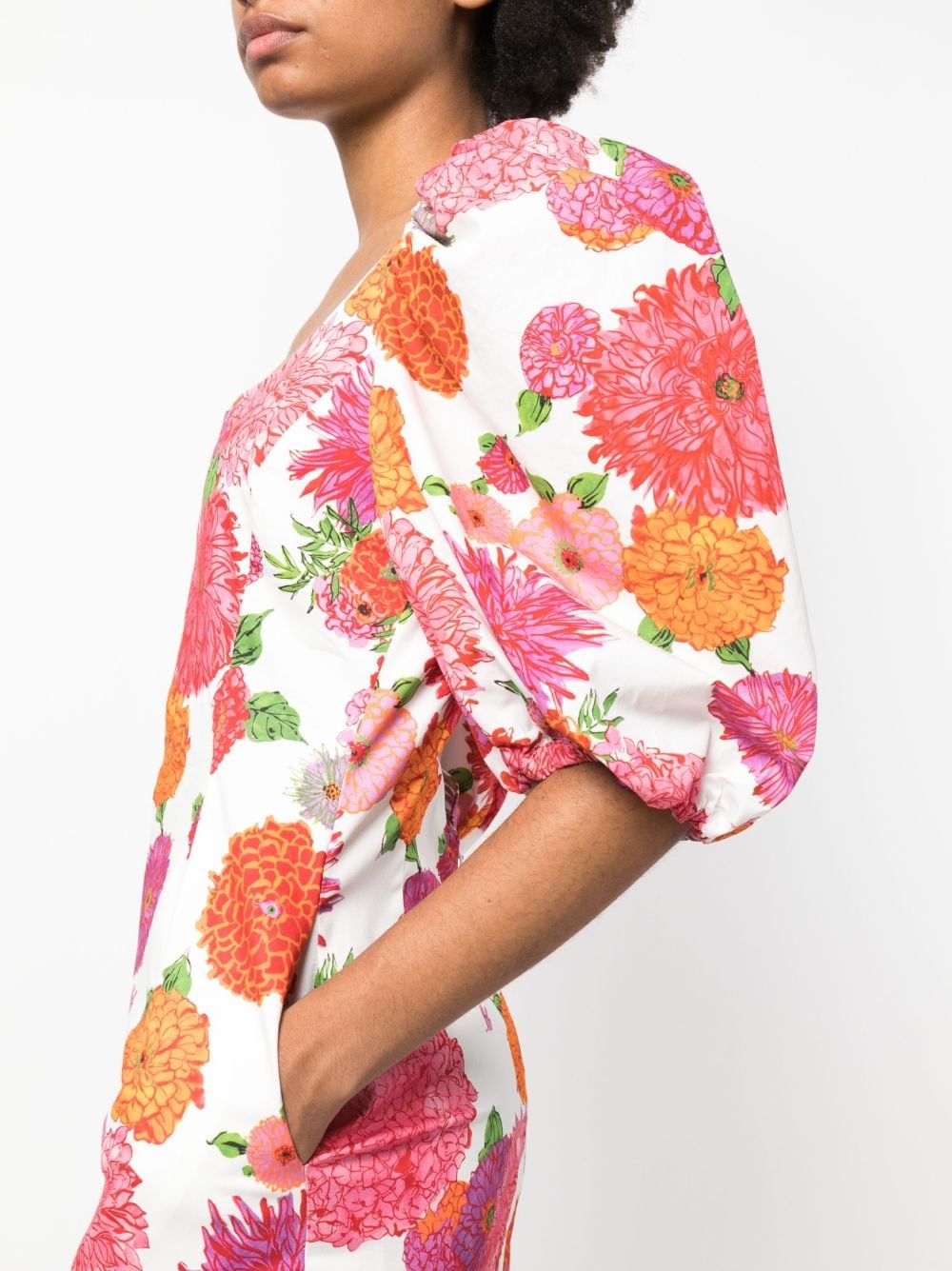 Sizzler floral-print midi dress - 5