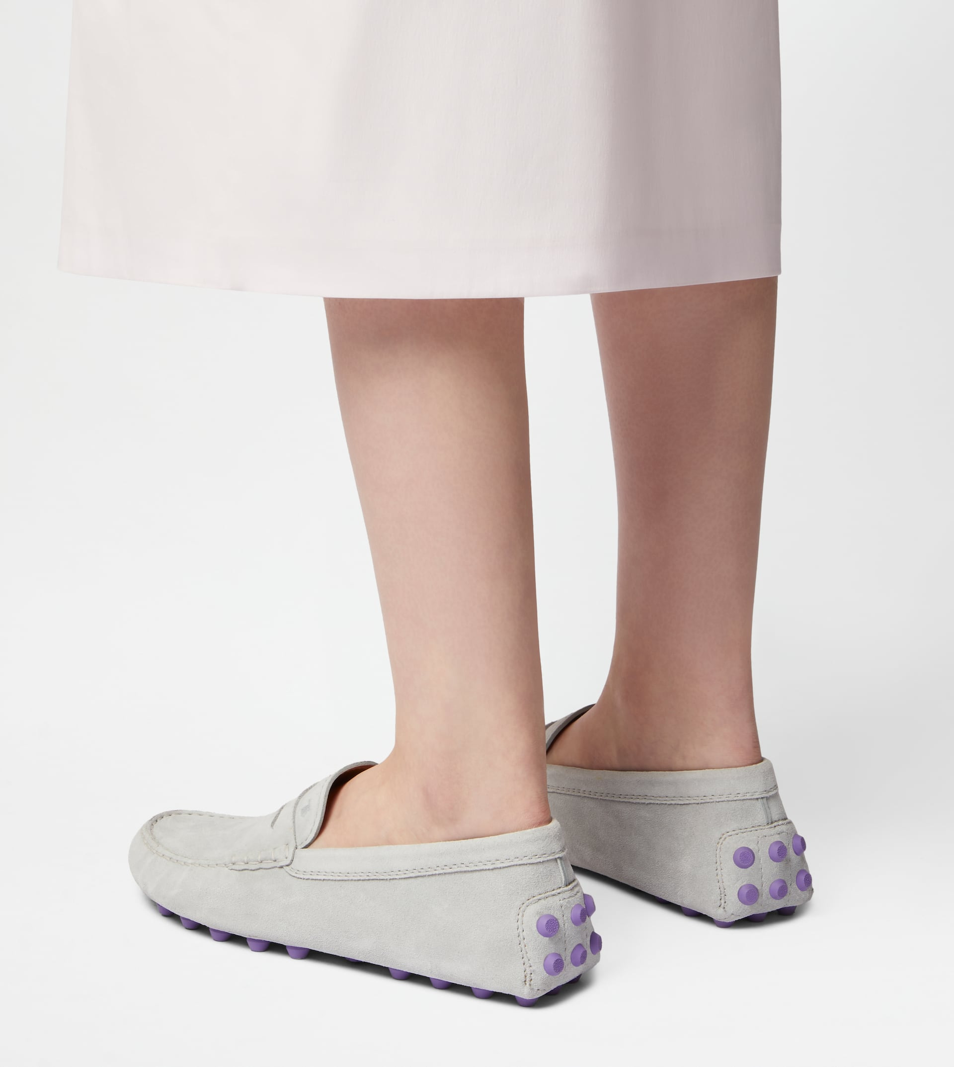 TOD'S GOMMINO BUBBLE IN LEATHER - GREY - 7