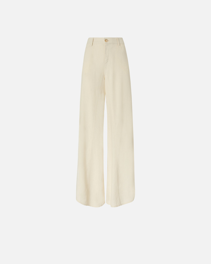 WIDE LEG LINEN TROUSERS 1