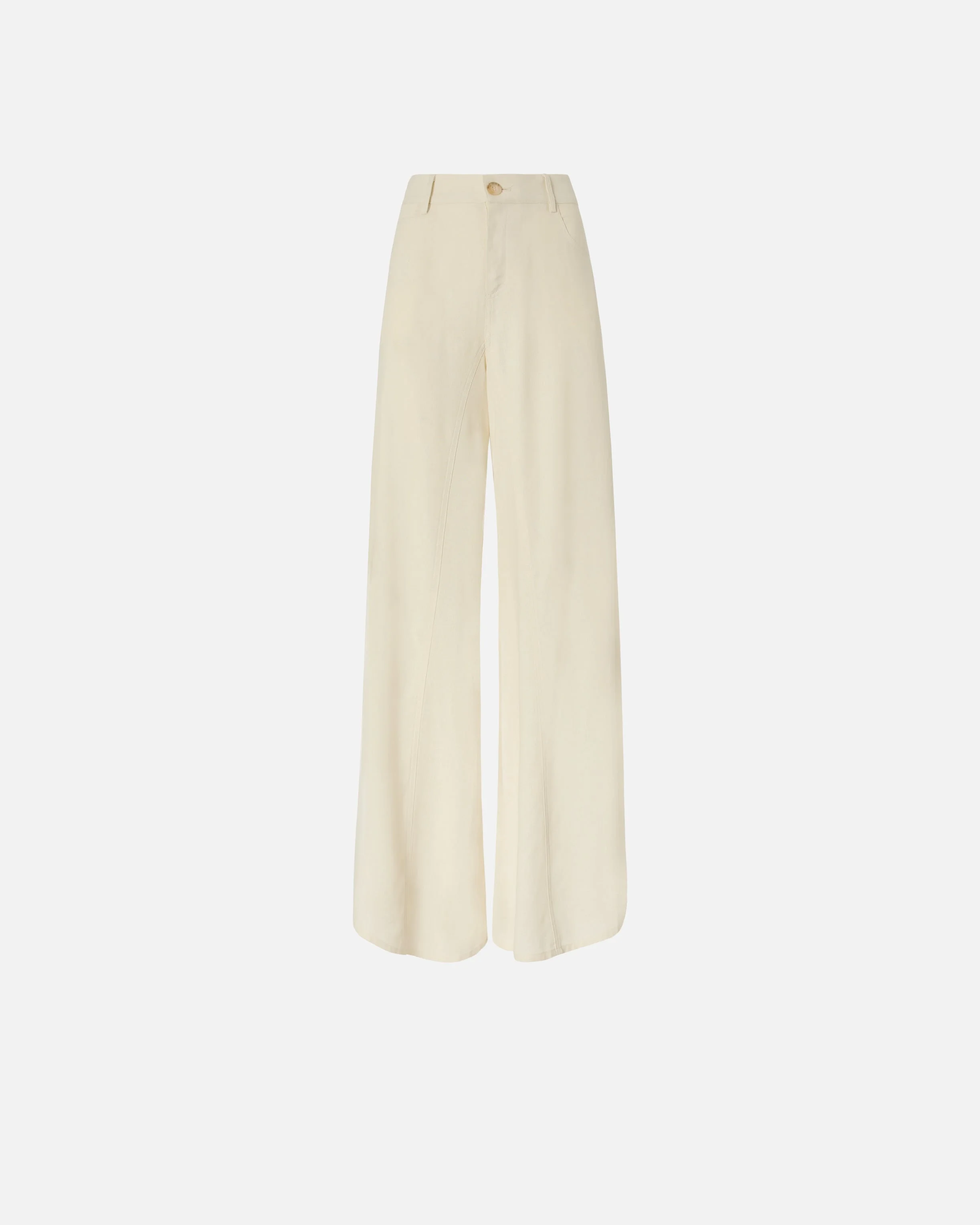 WIDE LEG LINEN TROUSERS - 1