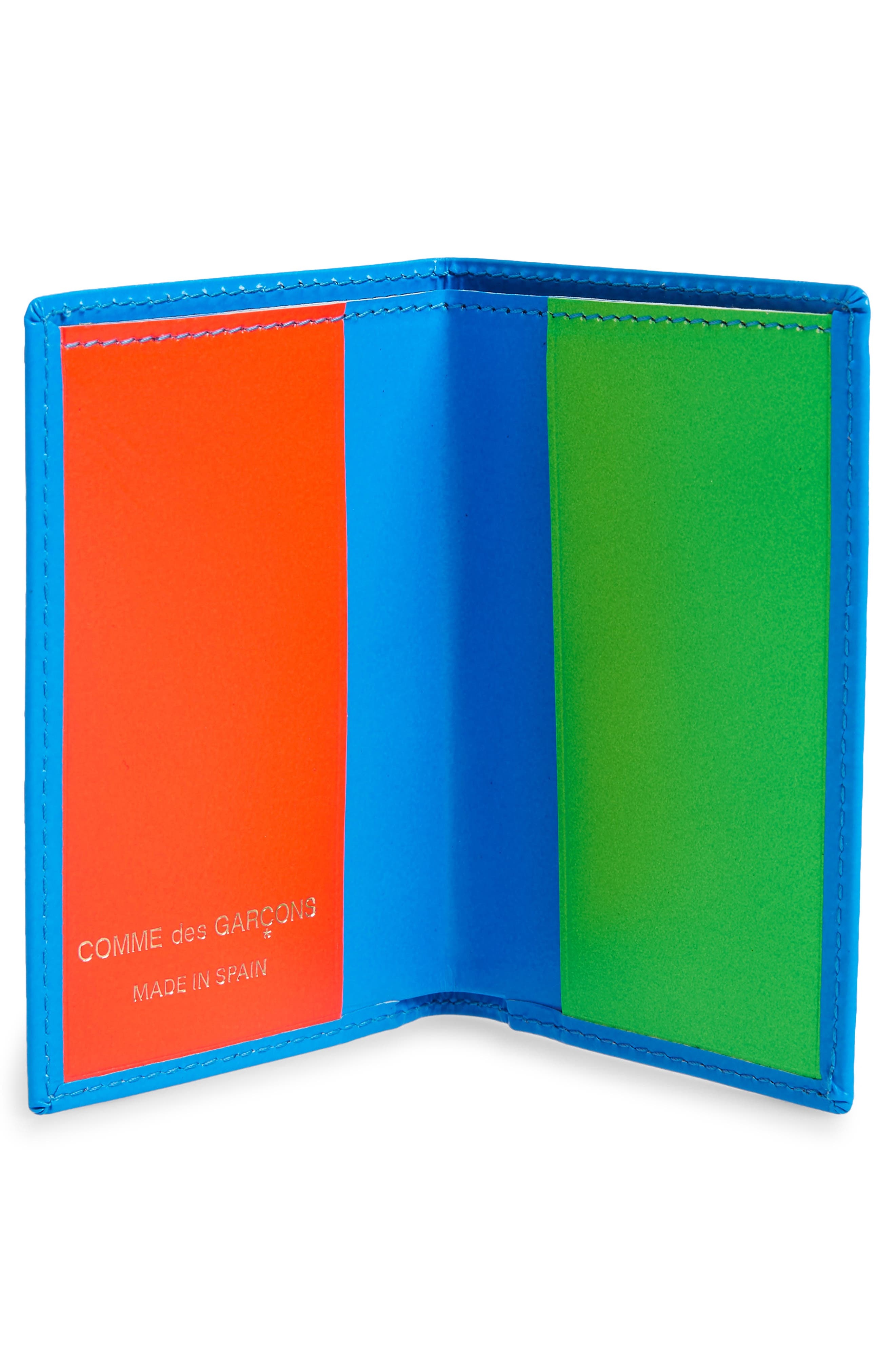 Comme des Garçons Wallets Super Fluo Card Case in Blue at Nordstrom - 2