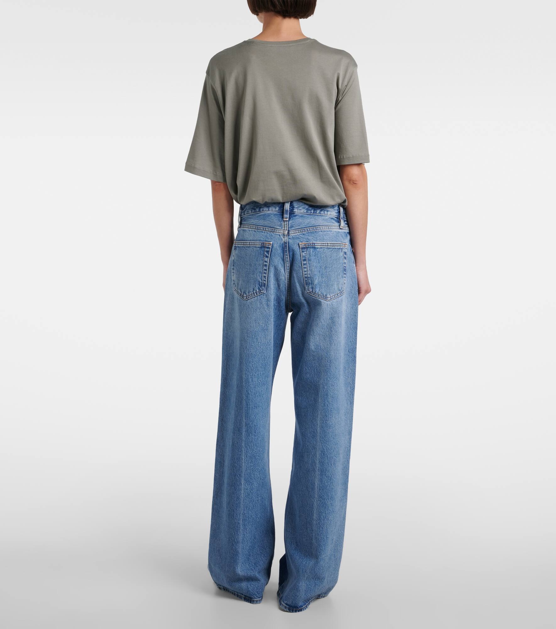 Loose mid-rise wide-leg jeans - 3
