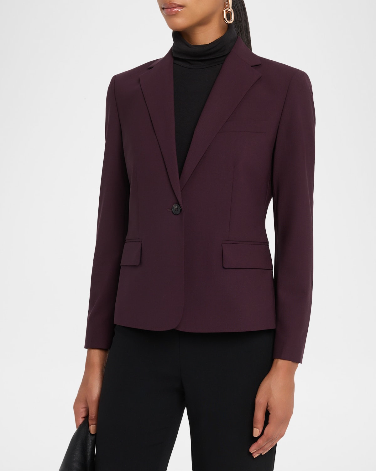 Slim One-Button Jacket - 4