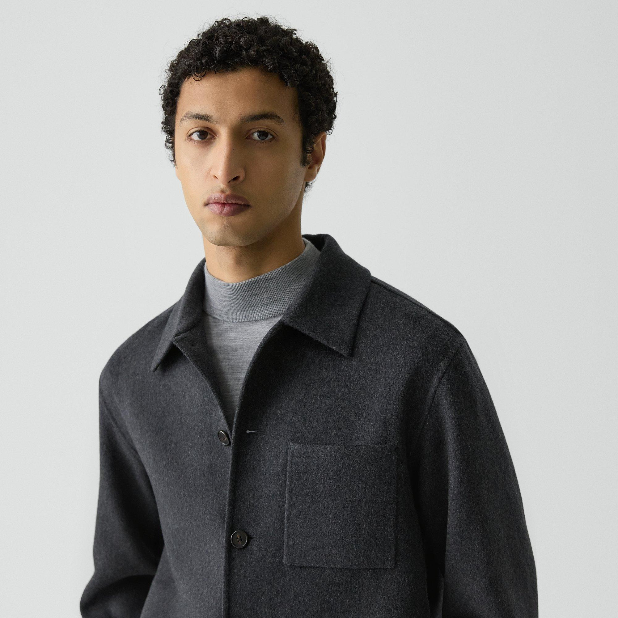 Overshirt in Double-Face Wool-Cashmere - 5