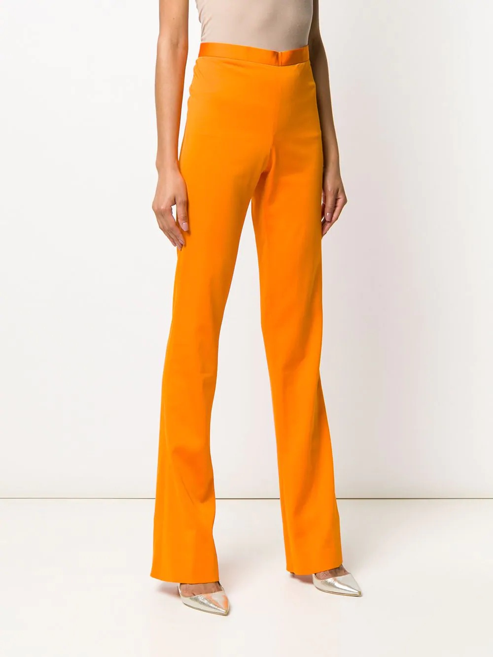 high-waisted bootcut trousers - 3