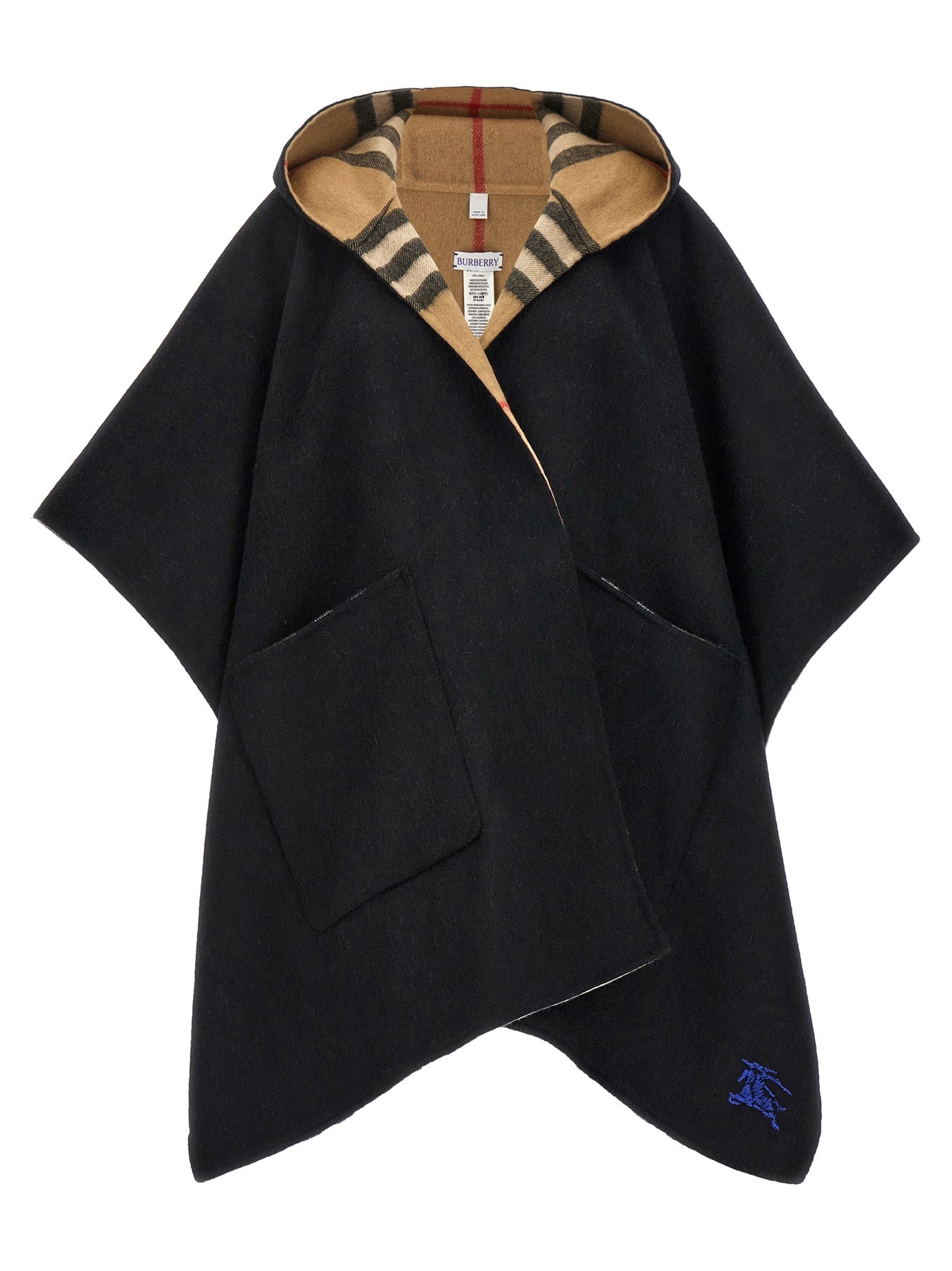 Reversible Hooded Cape Capes Multicolor - 1