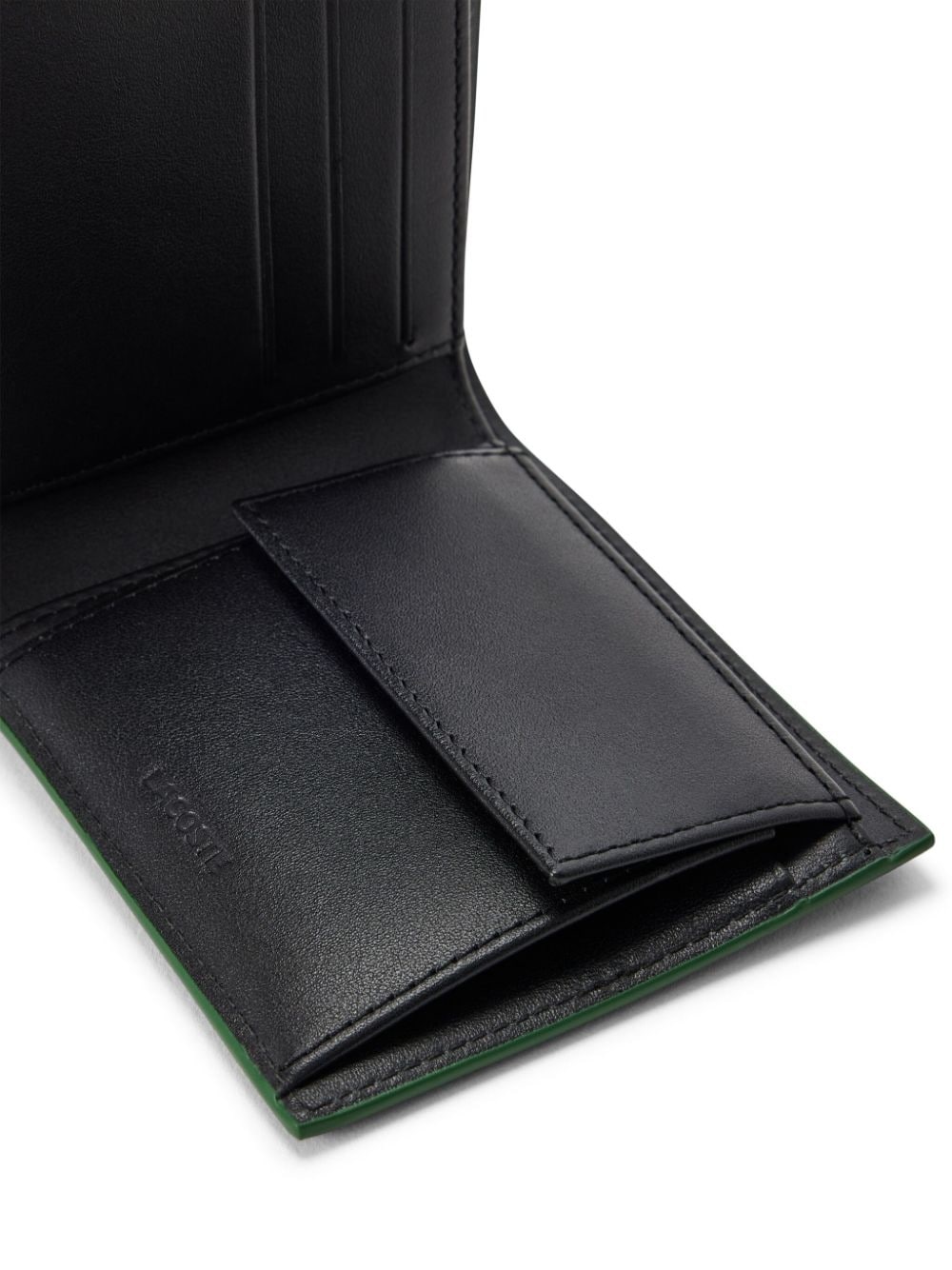 logo-plaque leather wallet - 5