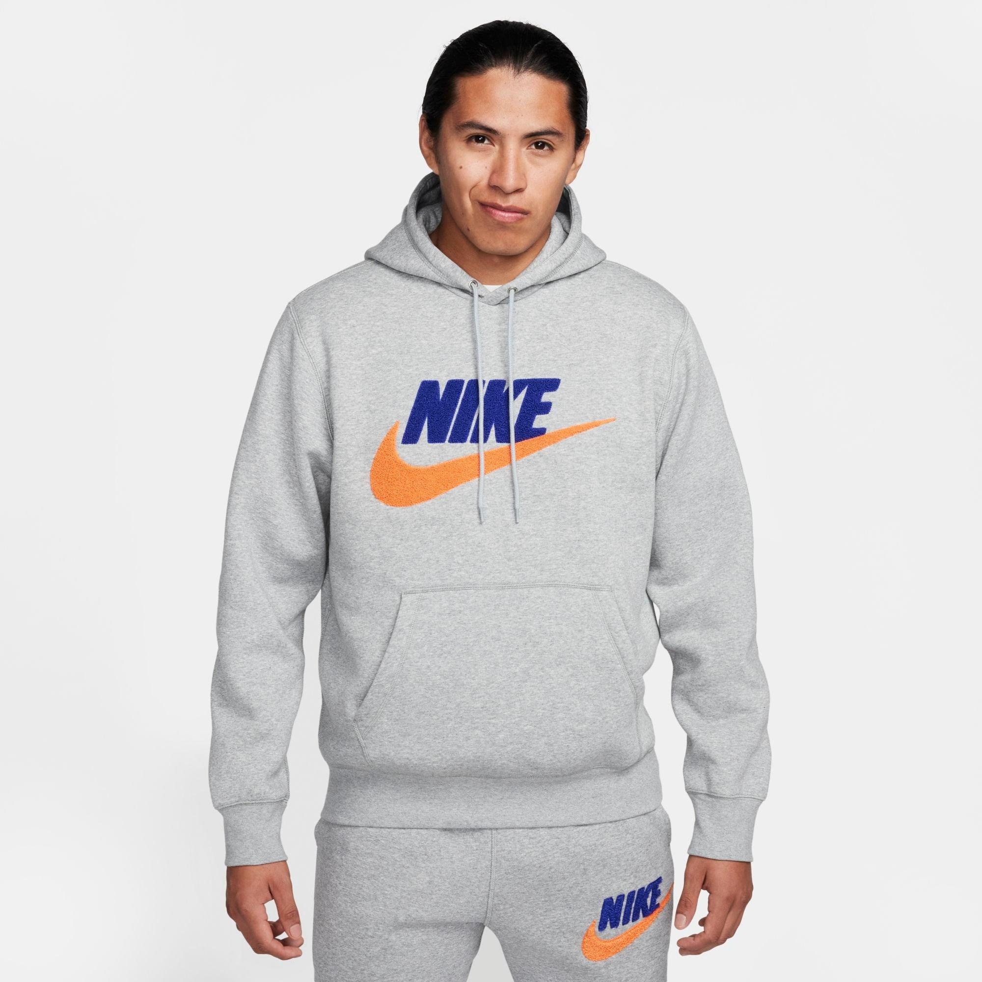 MEN'S NIKE CLUB FLEECE CHENILLE FUTURA PULLOVER HOODIE - 1