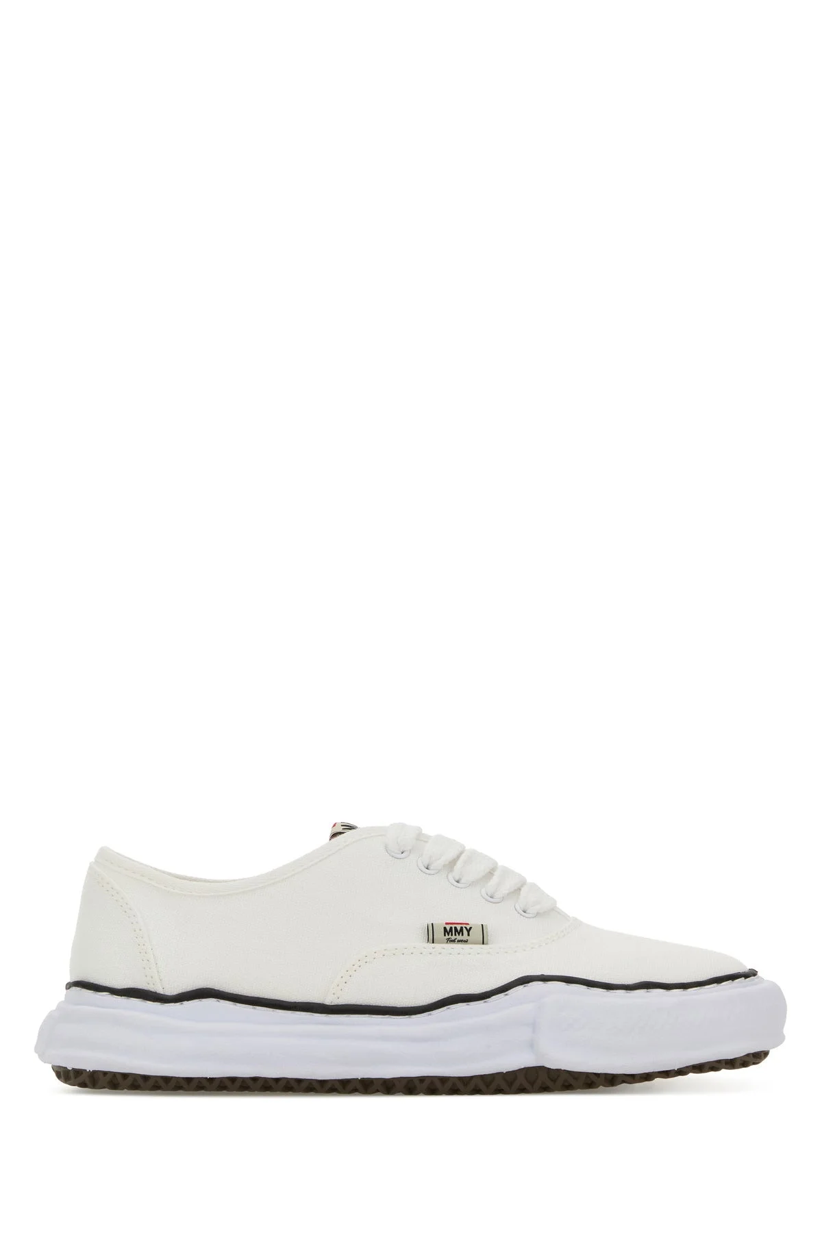 White canvas Baker sneakers - 1