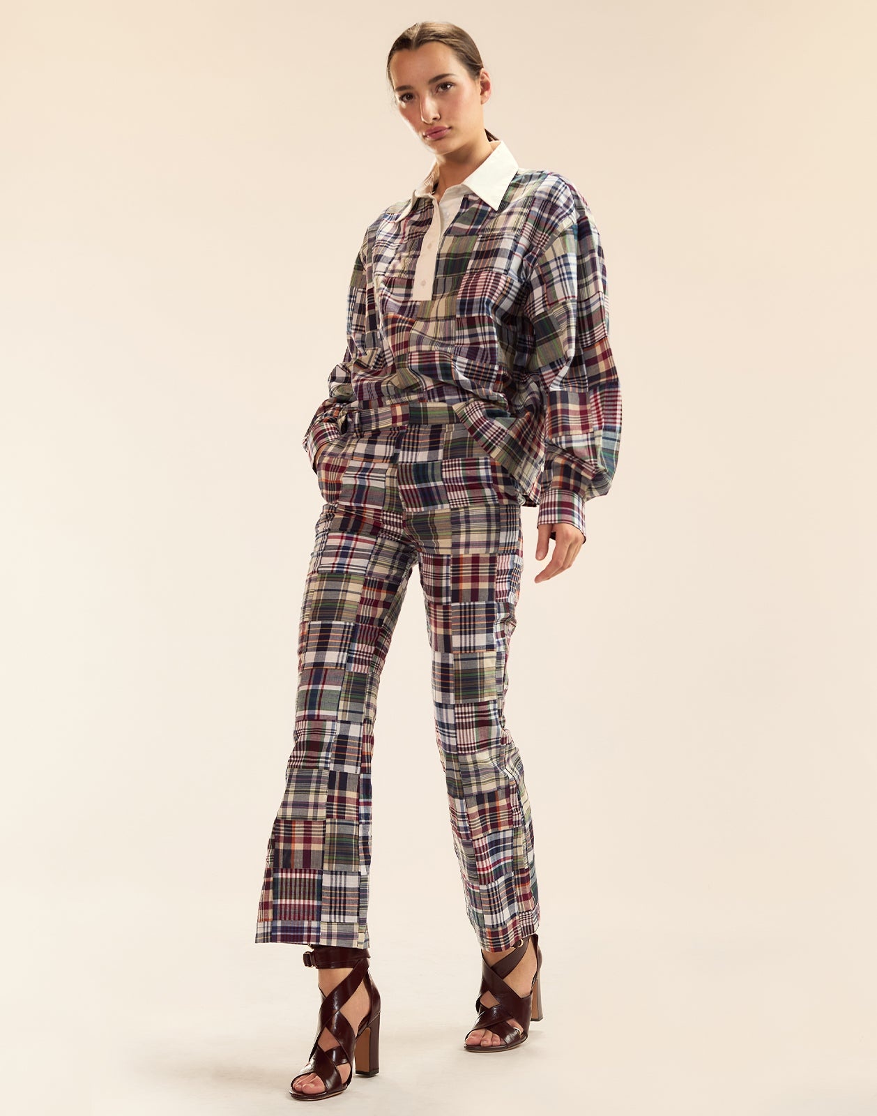 Marisol Madras Cropped Trouser - 3