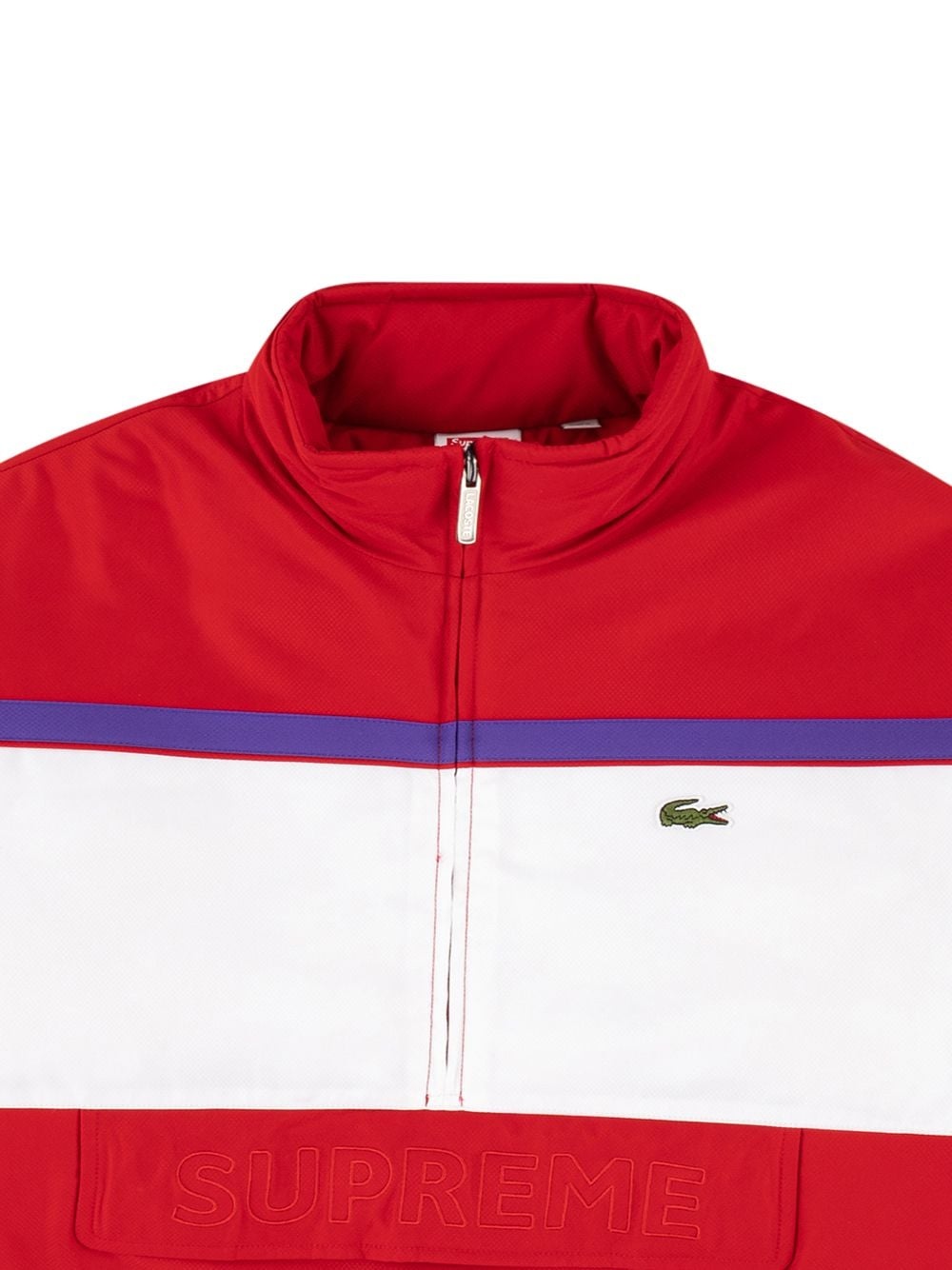 x Lacoste puffy half zip pullover - 3