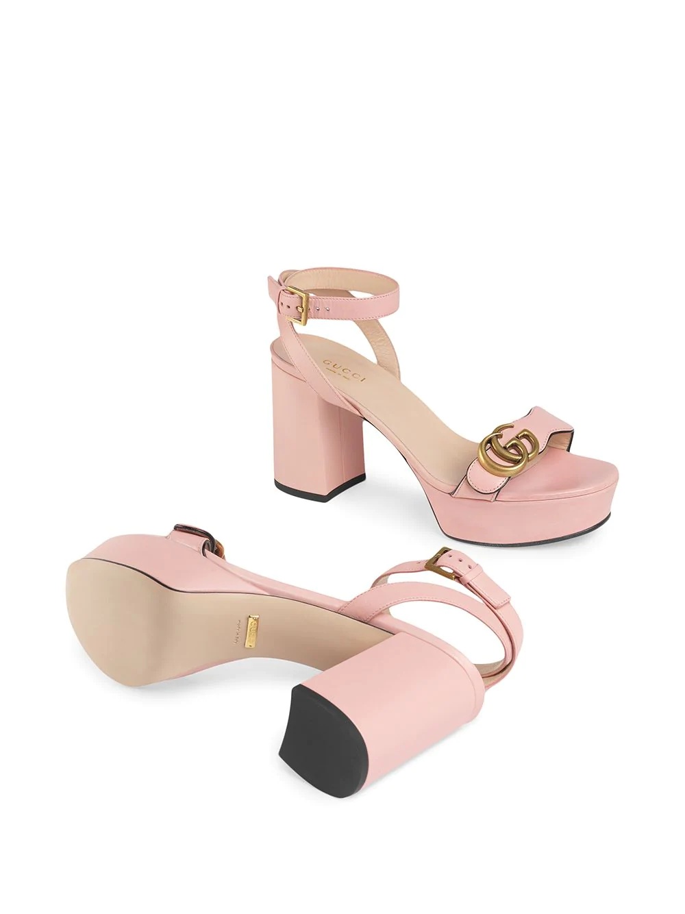 Double G platform sandals - 5