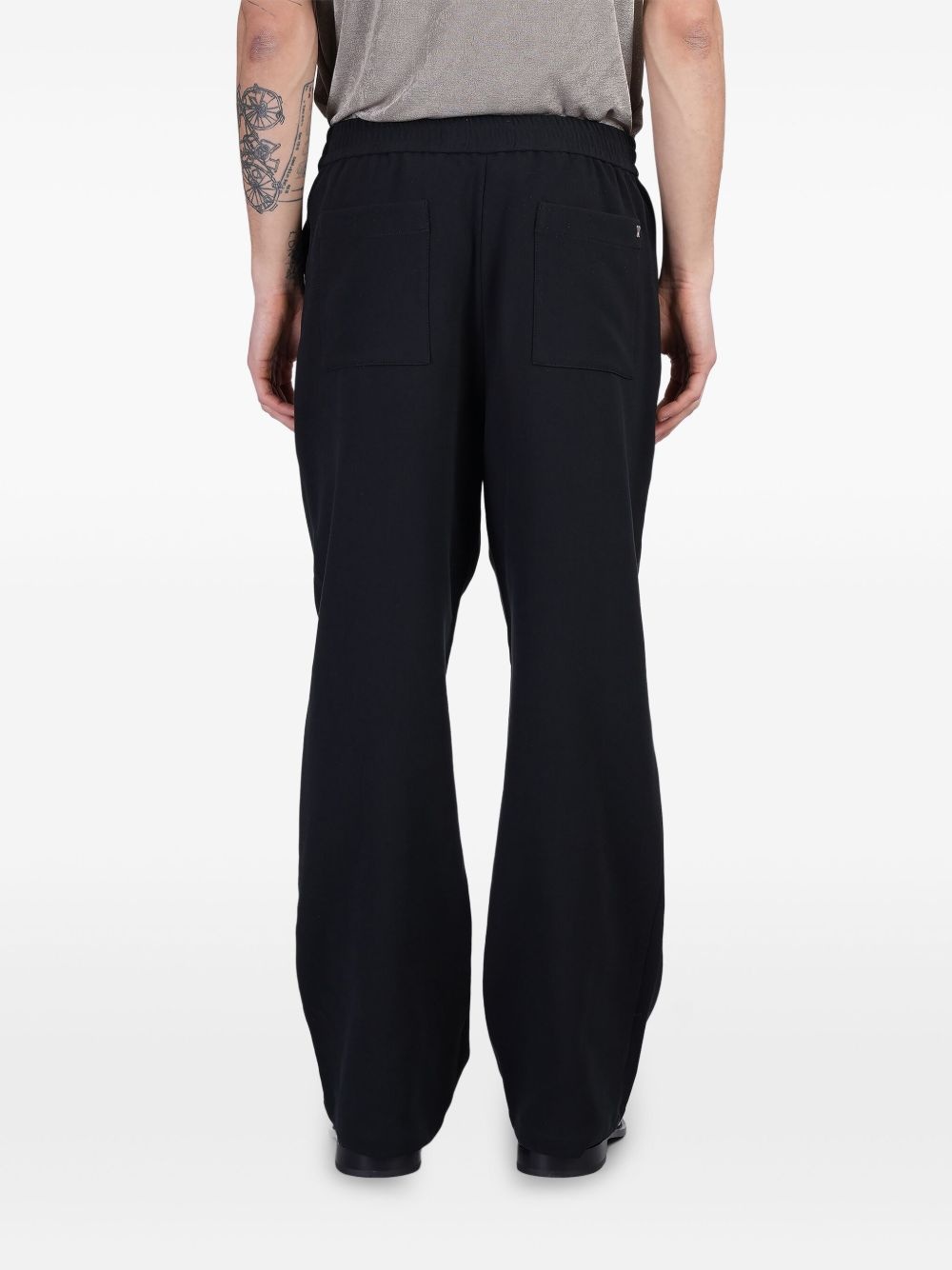 logo-buckled trousers - 4