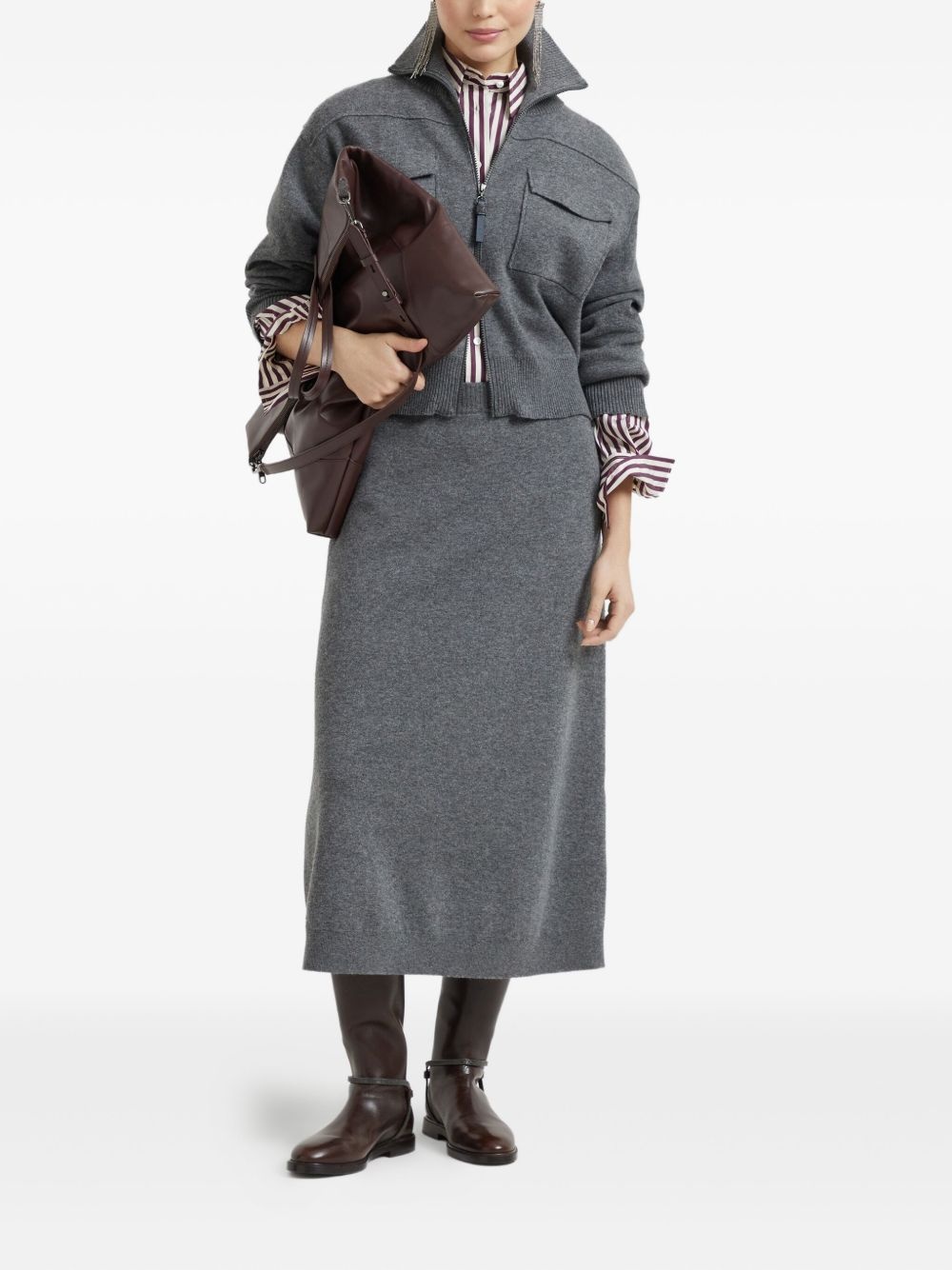 knitted midi skirt - 2