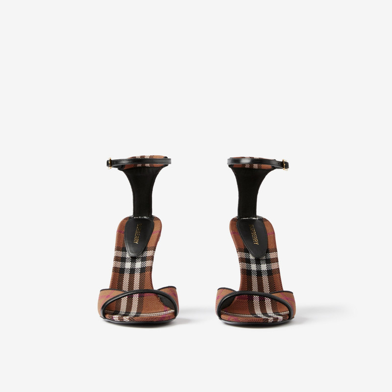 Burberry Check Stiletto-heel Sandals outlook