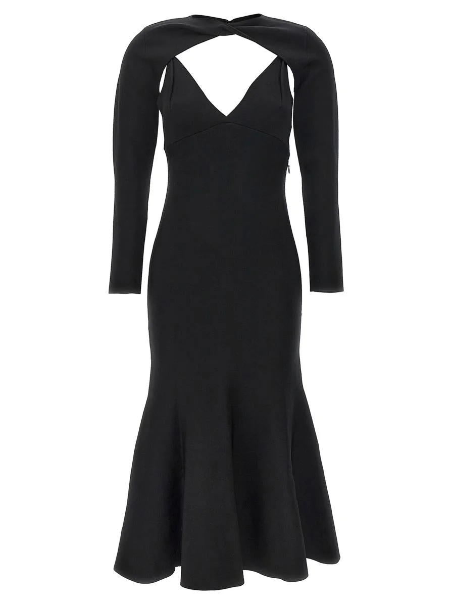 Roland Mouret ROLAND MOURET STRETCH KNIT MIDI DRESS - 1