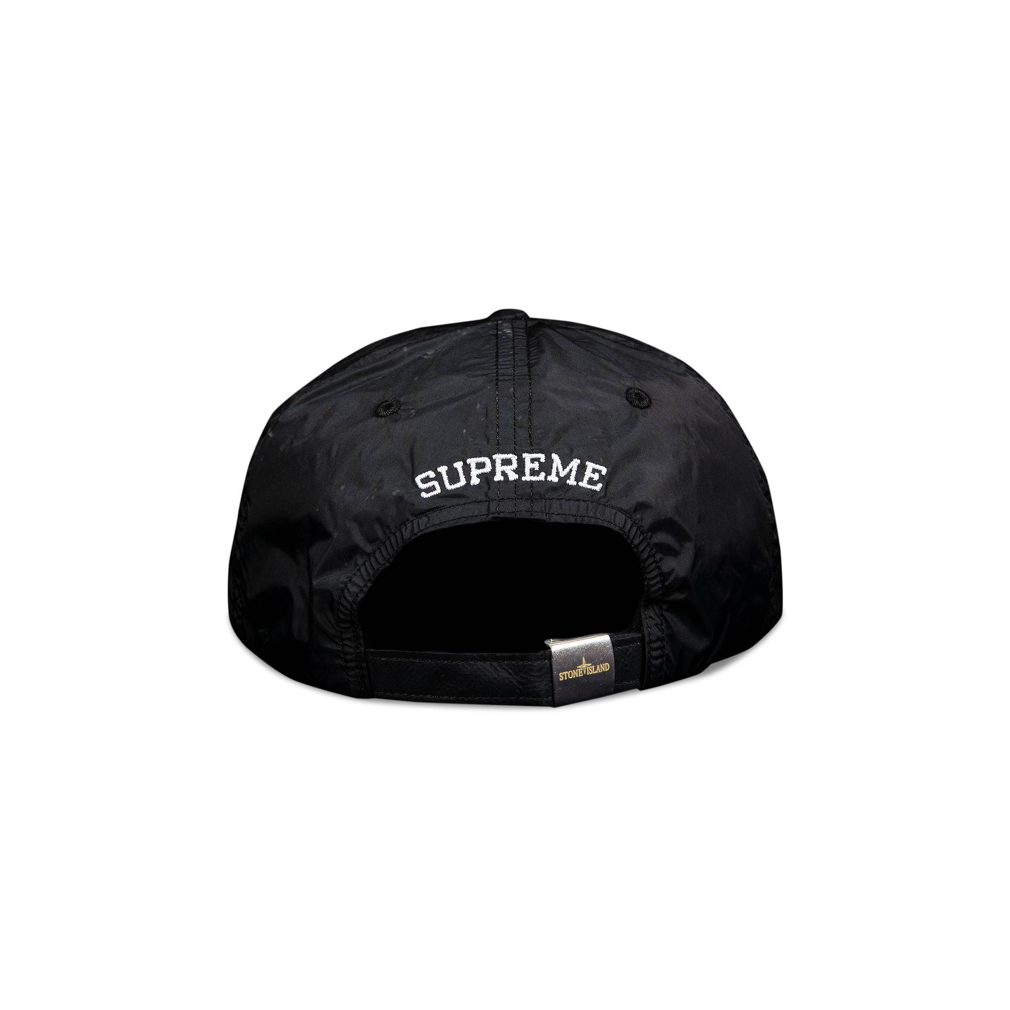Supreme Supreme x Stone Island Nylon 6-Panel 'Black' | goat