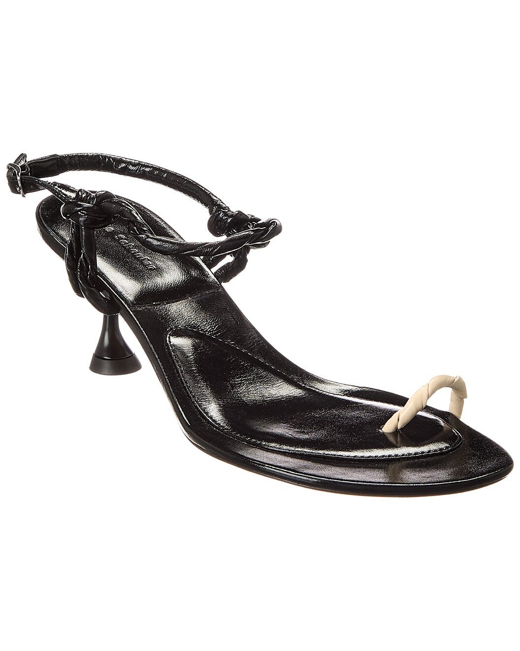 Proenza Schouler Tee Toe Leather Sandal - 1