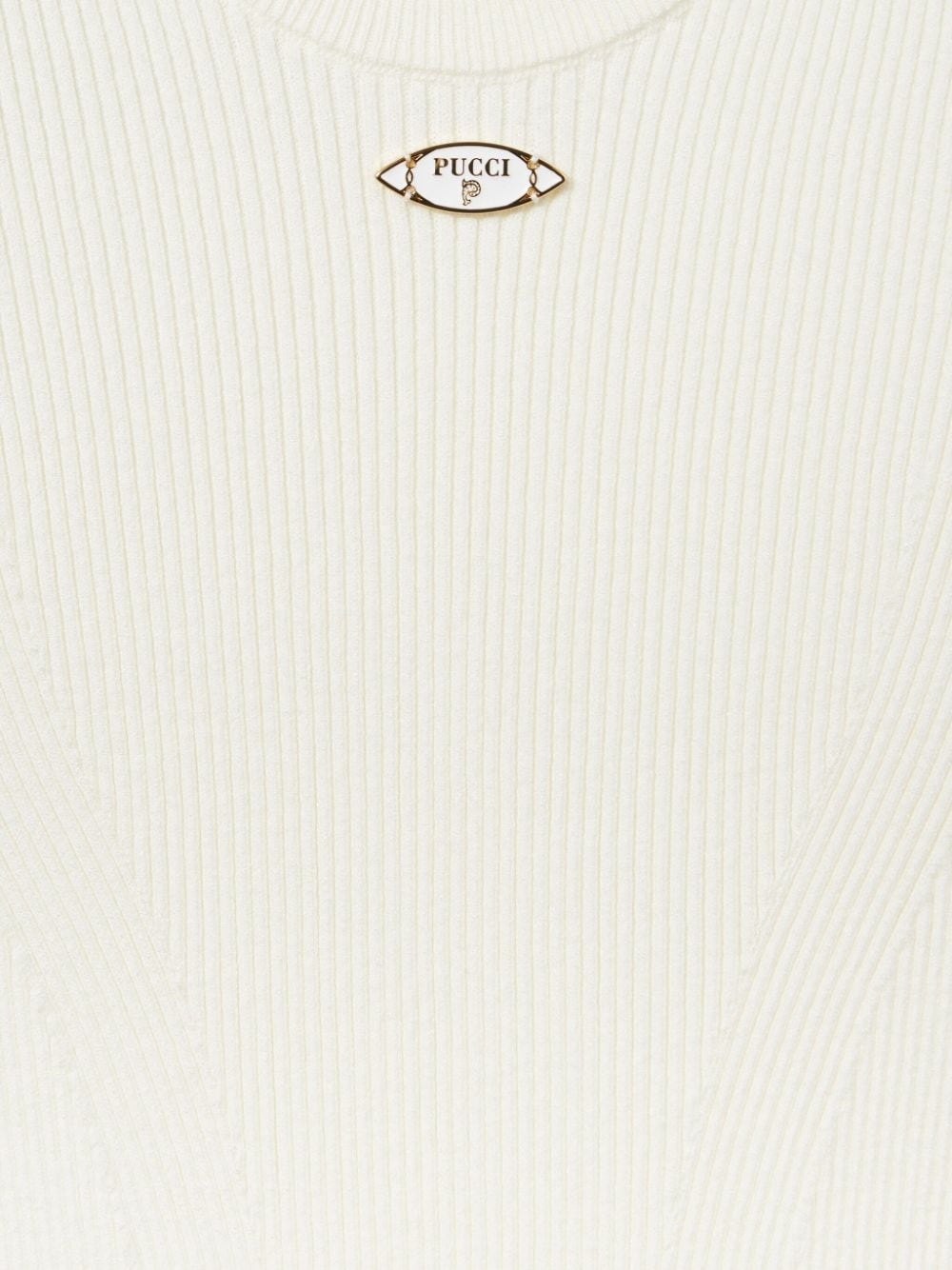 logo-plaque chain-link ribbed top - 3