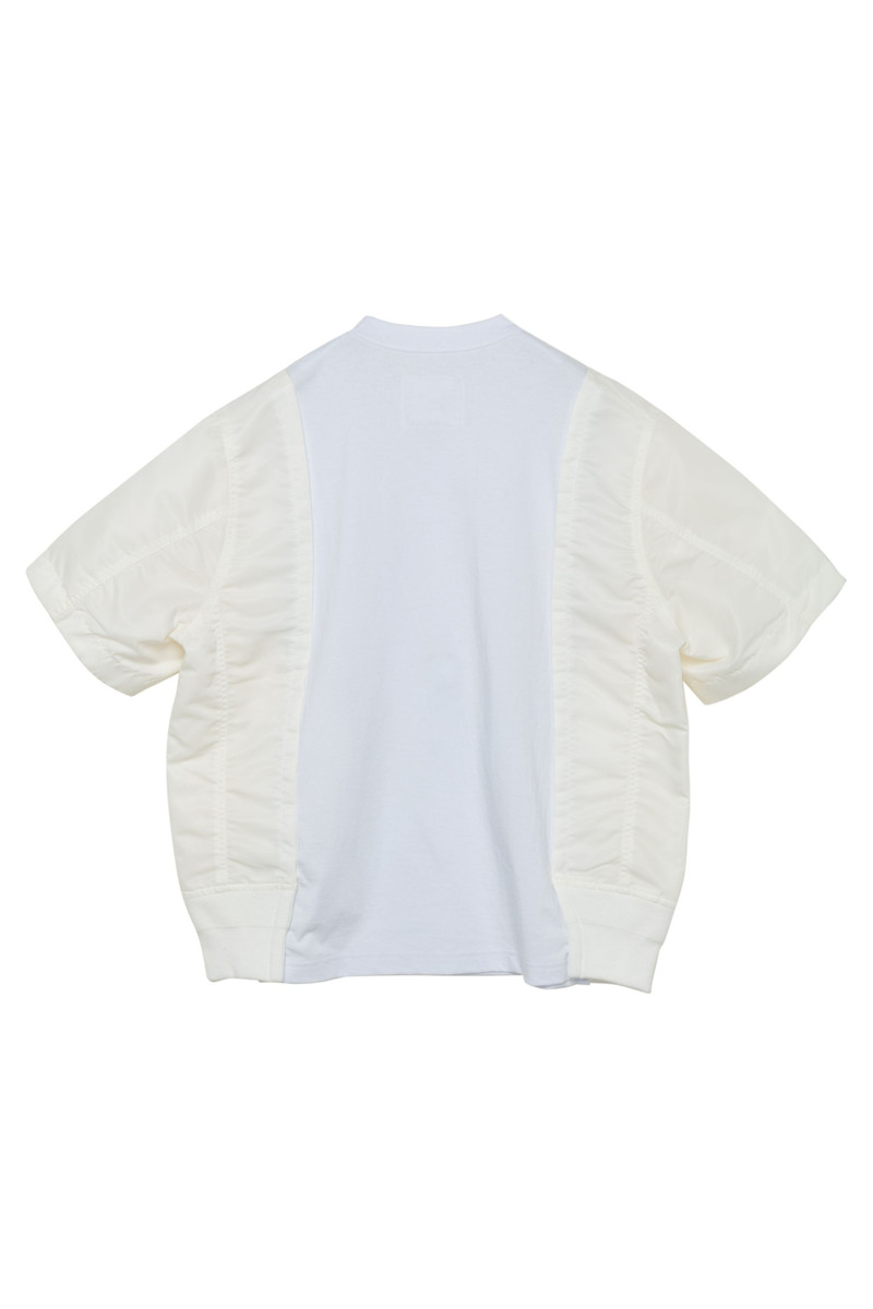 Nylon Twill x Cotton Jersey T-Shirt 3