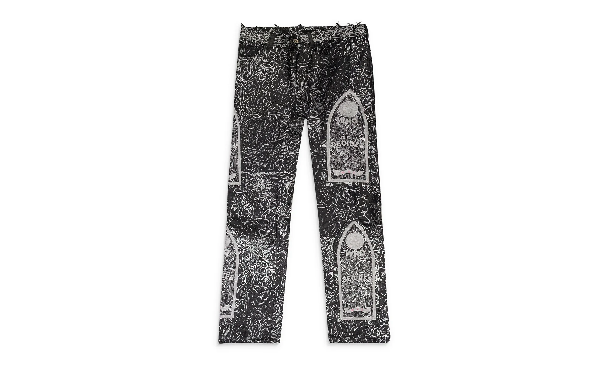 FOIL LEATHER PANTS "BLACK" 11200660002AW23 - 1