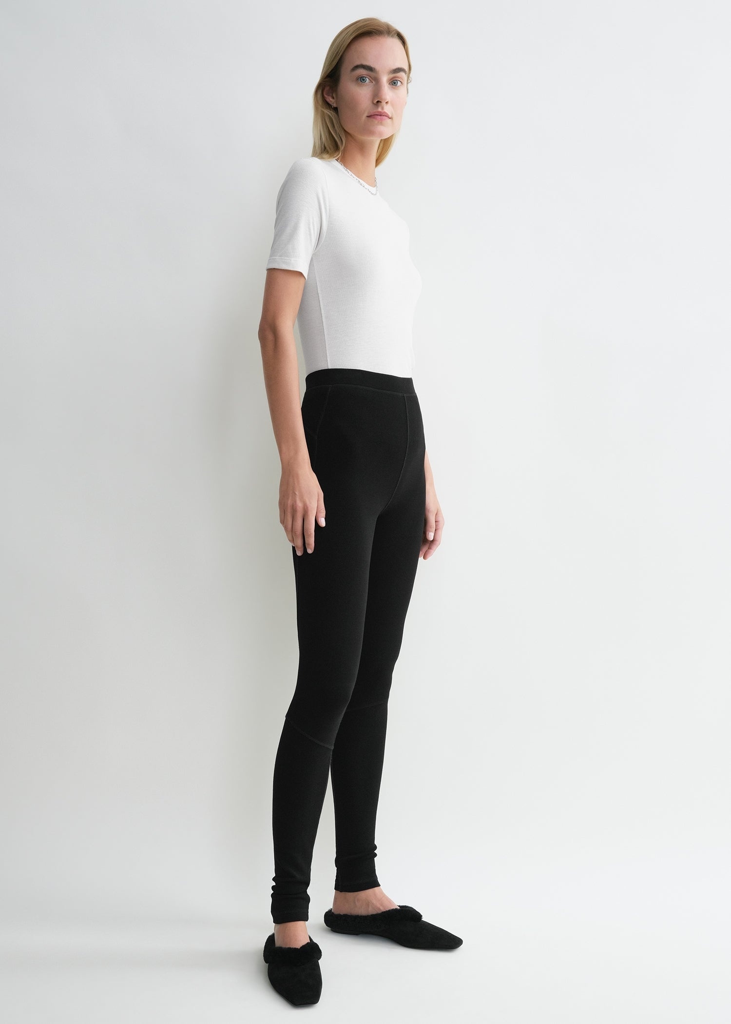 Monogram knit leggings black - 3