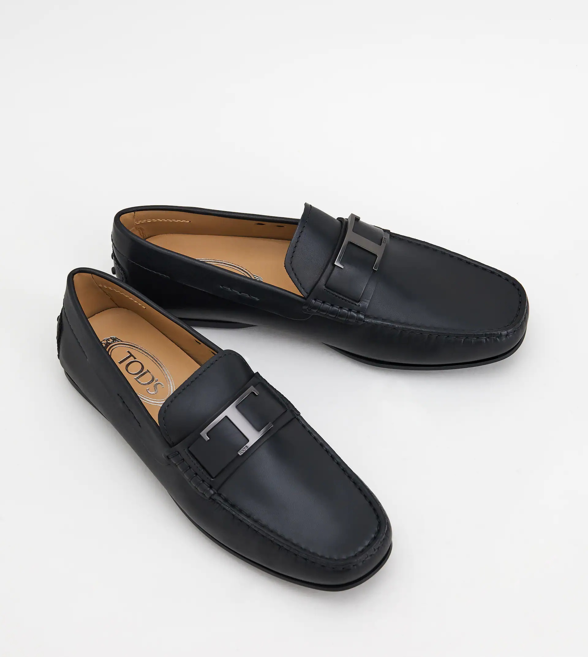 CITY GOMMINO TIMELESS DRIVING SHOES IN LEATHER - BLACK - 2
