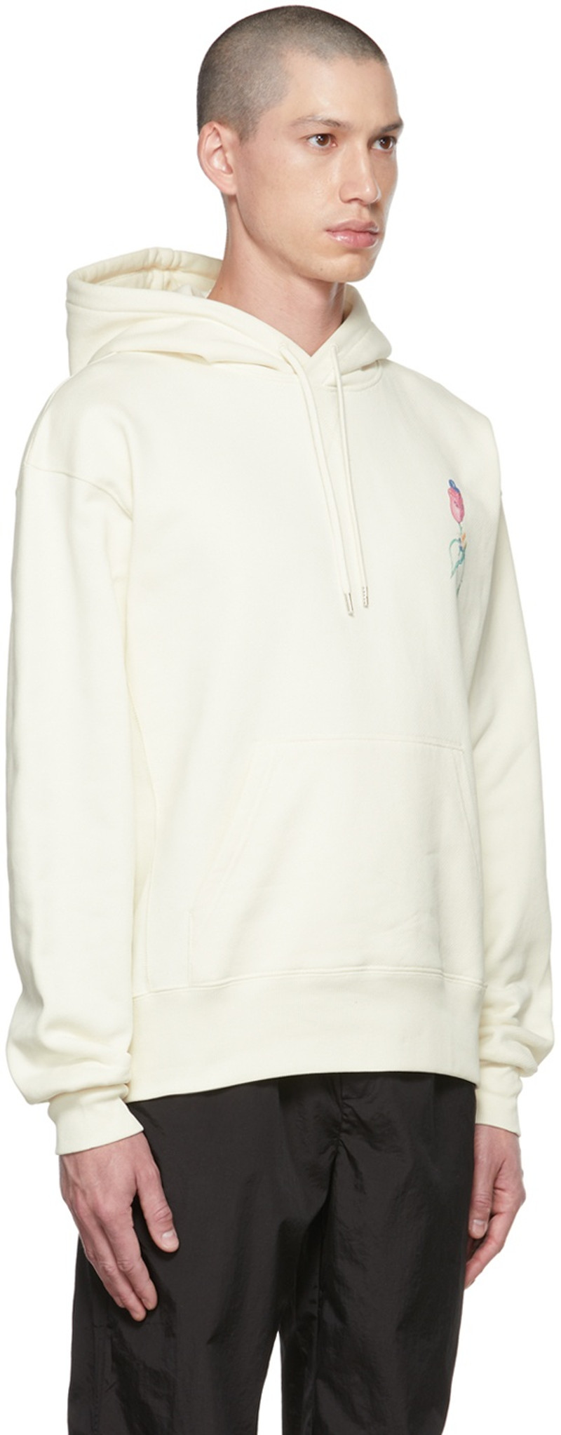 soulland Off-White Flower Hoodie outlook
